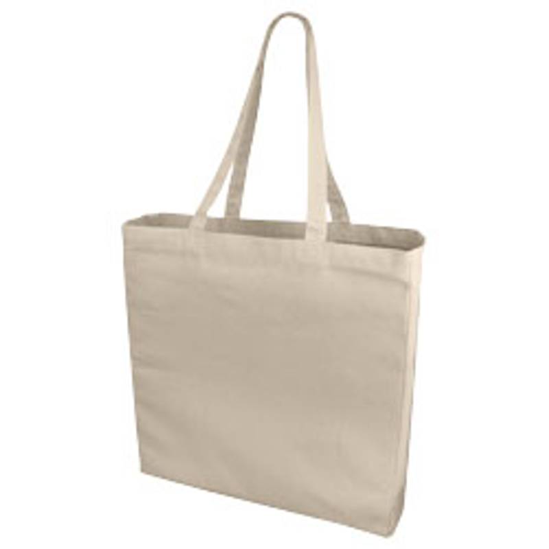 Bavlněná nákupní taška, zpevněné dno, přírodní Bavlněná nákupní taška, zpevněné dno, přírodní